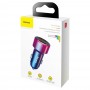 Incarcator auto Baseus Magic Series, 2 USB, 6 A, 45 W, incarcare Dual QuickCharge 3.0, afisare voltaj digital, multicolor