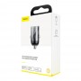 Incarcator rapid ascuns Baseus pentru masina cu 1 Port USB, 30W, PowerDelivery 3.0, QuickCharge 4.0, gri
