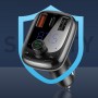Transmitator FM Baseus cu Bluetooth 5.0 PPS, 2 USB, 1 USB tip C, QuickCharge 4.0, 5A, 36W,USBmicroSD, handsfree, negru