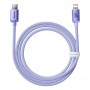 Cablu de date si incarcare Baseus, Fast Charging, USB Type-C - Lightning, 20 W, Lungime 1,2 m, Violet