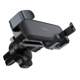 Suport Auto Gravitational pentru Telefon, Prindere Grila Ventilatie, Fixare Sigura, Design Ergonomic, Negru