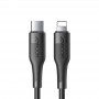 Cablu de date si incarcare USB Type-C - compatibil Apple, Fast Charging, 20 W, 2,4 A, Lungime 1,2 m, Negru