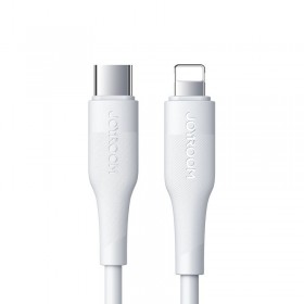 Cablu de date si incarcare compatibil cu brandul Apple, USB Type-C - Lightning, Fast Charging, 20 W, 2,4 A, Lungime 1,2 m, Alb