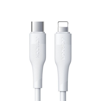 Cablu de date si incarcare compatibil cu brandul Apple, USB Type-C - Lightning, Fast Charging, 20 W, 2,4 A, Lungime 1,2 m, Alb