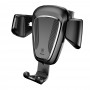 Suport auto Baseus Gravity Car Mount cu montaj in grila de ventilatie, pentru telefoane intre 4 si 6", negru