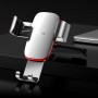 Suport auto Baseus Metal Age Gravity cu montaj in slot CD, reglabil 360 grade, argintiu