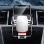 Suport auto Baseus Metal Age Gravity cu montaj in slot CD, reglabil 360 grade, argintiu