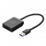 Cititor de carduri SD/micro SD Ugreen, USB 3.0, negru