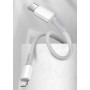 Cablu de incarcare si transfer date Baseus compatibil cu Apple, conector USB tip C, incarcare rapida, 20 W, 1 m, alb