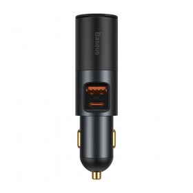 Incarcator Auto Baseus, Quick Charge Port USB, Port USB Type-C, 120 W, Design Ergonomic, Negru