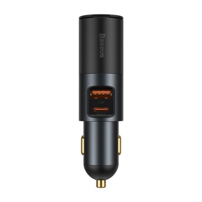 Incarcator Auto Baseus, Quick Charge Port USB, Port USB Type-C, 120 W, Design Ergonomic, Negru