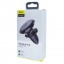 Suport magnetic Baseus Air Vent, montaj in grila de ventilatie, fixare pentru 2 cabluri, auriu