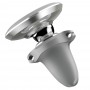 Suport magnetic Baseus Air Vent, montaj in grila de ventilatie, fixare pentru 2 cabluri, argintiu