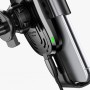Suport telefon cu incarcare QI fara fir Baseus Gravity Car Mount, fixare in grila de ventilatie, negru