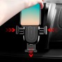 Suport telefon cu incarcare QI fara fir Baseus Gravity Car Mount, fixare in grila de ventilatie, negru