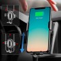 Suport telefon cu incarcare QI fara fir Baseus Gravity Car Mount, fixare in grila de ventilatie, negru