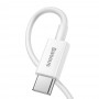Cablu de date si incarcare USB Type-C compatibil Apple Baseus Superior Series, 20W, Lungime 1m, Alb