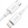 Cablu de date si incarcare USB Type-C compatibil Apple Baseus Superior Series, 20W, Lungime 1m, Alb