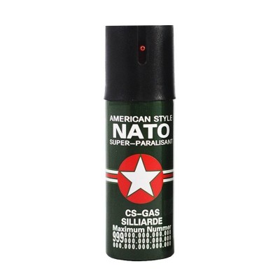 Spray paralizant cu piper pentru autoaparare, elSales ELS-NATO, verde