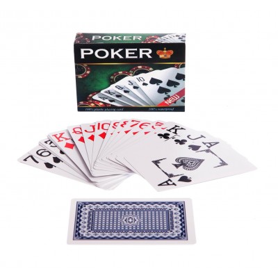 Pachet cu 54 carti de joc Poker Crown elSales ELS-PKRC, multicolor