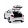 Masina BMW X6 cu usi, capota, portbagaj mobile, lumini faruri si stopuri, sunete motor, scara 1:32, lungime 15 cm, alb lucios