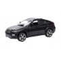 Masina BMW X6 cu usi, capota, portbagaj mobile, lumini faruri si stopuri, sunete motor, scara 1:32, lungime 15 cm, negru lucios