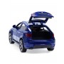 Masina BMW X6 cu usi, capota, portbagaj mobile, lumini faruri si stopuri, sunete motor, scara 1:32, lungime 15 cm, albastru