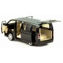 Masina Toyota Hiace cu usi, capota, portbagaj mobile, lumini, sunete, scara 1:32, lungime 16.5 cm, negru lucios