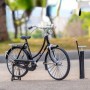 Mini bicicleta retro la scara 1:10 cu toate partile mobile, cadru metalic, roti cauciuc, elSales ELS-MBT, negru