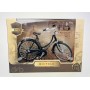 Mini bicicleta retro la scara 1:10 cu toate partile mobile, cadru metalic, roti cauciuc, elSales ELS-MBT, negru
