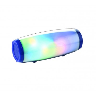 Boxa portabila elSales ELS-165 cu Bluetooth, AUX, USB, cititor card, lumini Magic Party Lights, radio FM, handsfree, albastru