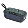 Boxa portabila elSales ELS-615 cu Bluetooth, AUX, USB, cititor card, lanterna, radio FM, incarcare solara, verde