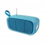Boxa portabila elSales ELS-615 cu Bluetooth, AUX, USB, cititor card, lanterna, radio FM, incarcare solara, turcoaz