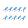 Set 10 bucati papuci electrici 4 mm tip furca elSales ELS-PEF4, albastru