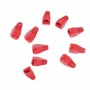 Set 10 protectii pentru conector UTP RJ45 elSales ELS-PMUA, material plastic, rosu