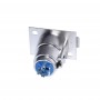 Conector XLR mama pentru montat pe placa elSales ELS-CXM din metal, argintiu