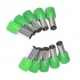 Set 10 bucati pin terminal pentru cablu E16-12 elSales ELS-E1612, verde