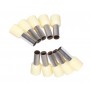 Set 10 bucati pin terminal pentru cablu E10-12 elSales ELS-E1012, crem