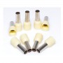 Set 10 bucati pin terminal pentru cablu E10-12 elSales ELS-E1012, crem