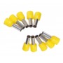 Set 10 bucati pin terminal pentru cablu E6010 elSales ELS-E6010, galben