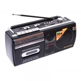 Radiocasetofon elSales ELS-M70USB cu player USB, card SD, frecvente AM, FM, SW1, SW2, antena telescopica, negru