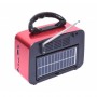 Radio retro elSales ELS-1182US-BT cu panou solar si acumulator, player USB, card, auxiliar, lanterna, rosu
