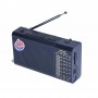 Radio portabil elSales ELS-A2120 cu panou solar si acumulator, Bluetooth, player USB, card, auxiliar, lanterna, negru