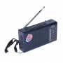 Radio portabil elSales ELS-A2120 cu panou solar si acumulator, Bluetooth, player USB, card, auxiliar, lanterna, negru