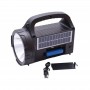 Lanterna elSales ELS-BL12SL cu radio FM, cititor card, USB, auxiliar, panou solar, negru