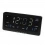 Ceas electronic cu afisaj digital cu LED alb elSales ELS-1008 cu alarma, termometru, data, negru