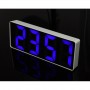 Ceas de masa elSales ELS-0712 cu LED albastru , afisaj temperatura , ora 12/24 h , carcasa alba