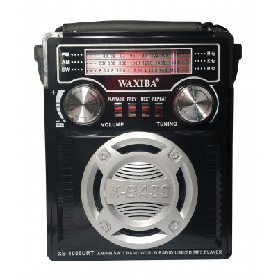 Radio Cu USB , Card Reader , FM, AM , SW , Lanterna LED , Acumulator Integrat , Culoare Negru