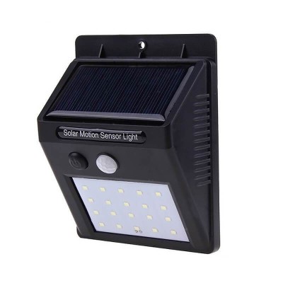 Lampa Solara De Perete Cu 20 LED-uri SMD Si Senzor De Miscare