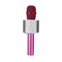 Microfon Karaoke Cu Bluetooth Si Boxa Incorporata , Compatibil cu Orice Smartphone , Acumulator Integrat , Roz
